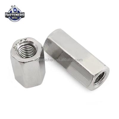 China Heavy Industry 18-8 Heavy Industry 6334 Custom Hex Hex Nut Stainless Steel Thick Coupling Nut Long for sale