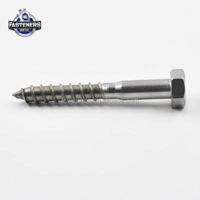 China HEX Duplex Alloy Stainless Steel Driver Hex Lag Wood Screw for sale