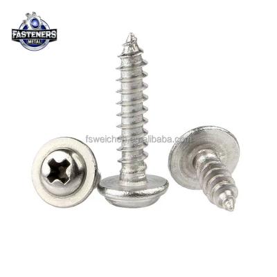 China Pan Nickel-Plated Electronic Screw Stainless Steel Meson Head Tapping Screw for sale