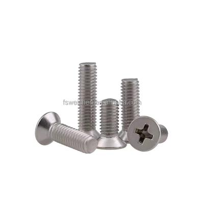 China Stainless Steel Countersunk Countersunk Flat Head Machine Screw for sale