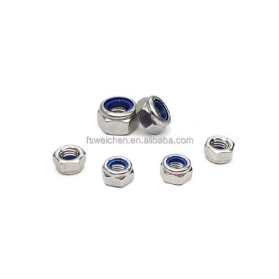 China Heavy Industry Stainless Steel Nylon Nut DIN982 DIN985 Nylon Insert Lock Nuts for sale