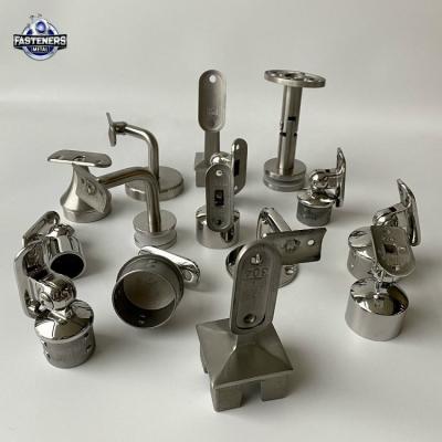 China Contemporary Top Quality Adjustable Stainless Steel Post Saddle Railing Bracket for sale