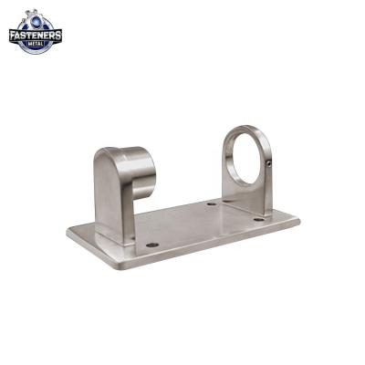 China SS 304 Contemporary Good Quality Balustrade Round Tube Post Base Plate Bracket for sale