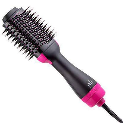 China Amazon Hot Sale Multifunctional Hair Straightener Curler 2 In 1 Anion Hair Dryer Blow Up Hair Straightener for sale