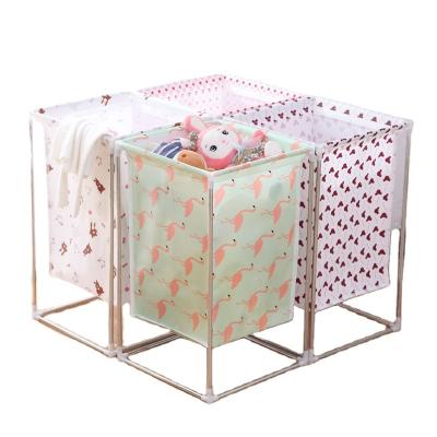 China Viable For Clothes Large Capacity Cartoon Bathroom Storage Basket Toy Sundries Simple Storage for sale