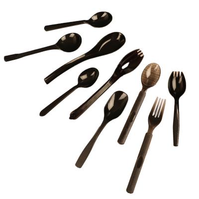 China Viable Disposable Cheap Disposable Fork Spoon Knife Cutlery Restaurant Spoon Set for sale