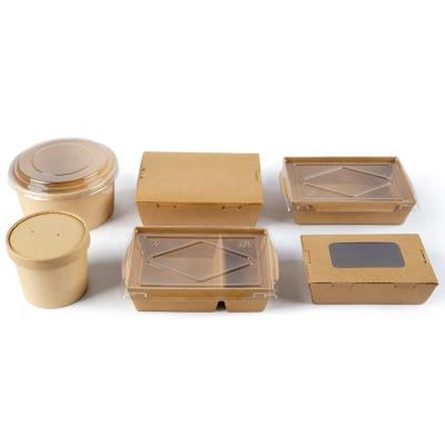 China Disposable Thick Disposable Food Container Takeout Container Paper Two Cleavage Wrapping Paper Takeout Box With Lid For Fried Chicken for sale