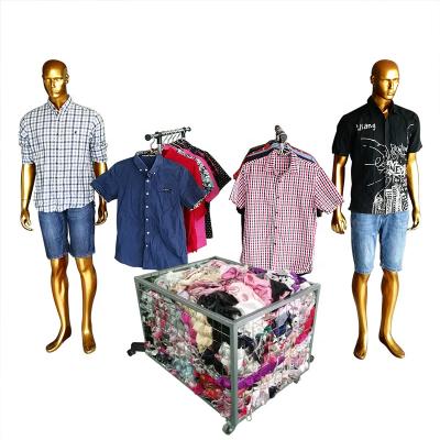 China Second Hand Mens Casual Used Graphic Mixed Shirts Super High Quality Packaging For Sale Mens Used Clothes for sale