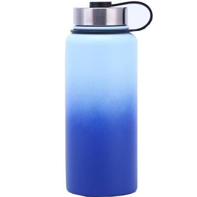 China Sustainable Drop Shipping In Stainless Steel Stock Insulated Vacuum Wide Mouth Water Bottle With Leak Proof Lids for sale