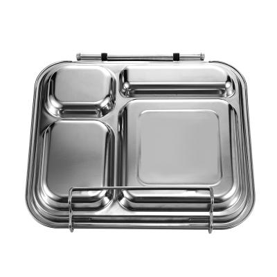 China High Quality 304 Stainless Steel Factory Steamable Everich Lunch Box Lunch Box Food Containers Bpa Free for sale