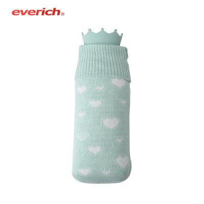 China Bronzed Cloth Heating Bottle Silicone Environmental Hot Water Bag Large for Pain Relief Gift Therapy, Hot and Cold for sale