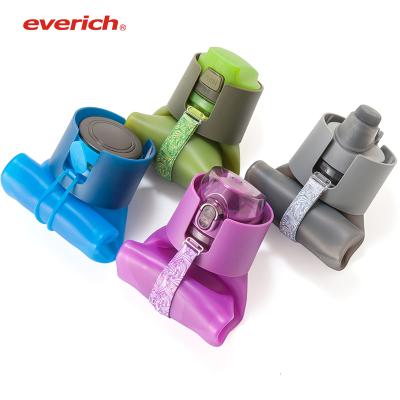 China Everich Silicone Squeeze Sports Bottle Viable Silicone Travel Collapsible Bottle for sale