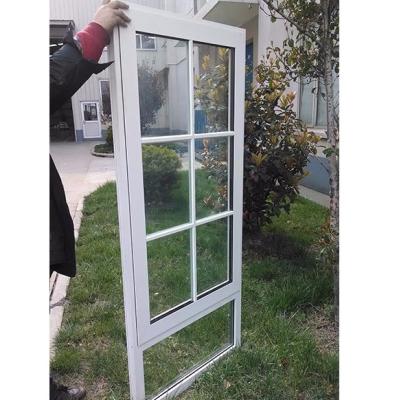 China Swing Decorative White Iron Tent Windows Grill Design Aluminum Window for sale