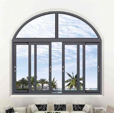 China Magnetic Screen Australia As1288 Aluminum Sliding Window Standard Arched Window for sale