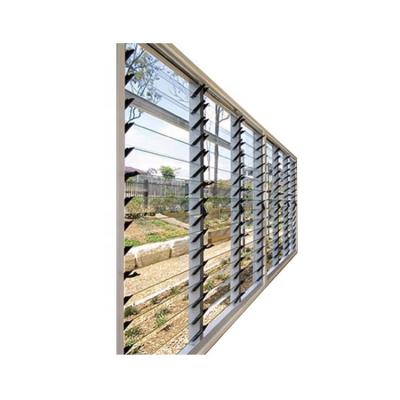 China Swing Large Custom Glass Louver Window For Homes With Multiple Lock System for sale