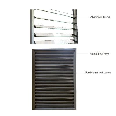 China 2020 Australian Standard Size Swing Aluminum Jalousie Door And Windows for sale