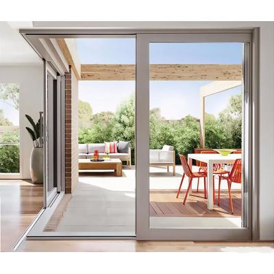 China Thermal Break Modern Design Folding Stacker Aluminum Glass Sliding Door for sale