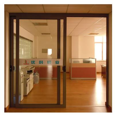 China Sliding Office Aluminum Sliding Door With Glass Window for sale