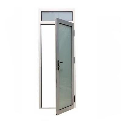 China New Aluminum Swing Frame Frosted Glass Toilet Door Design for sale