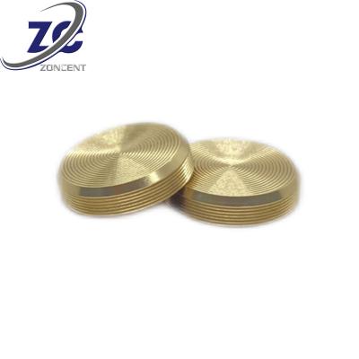 China Thread Brass Custom Size Heavy Industry Cap CNC Lathe Part Turning Acorn Nut for sale