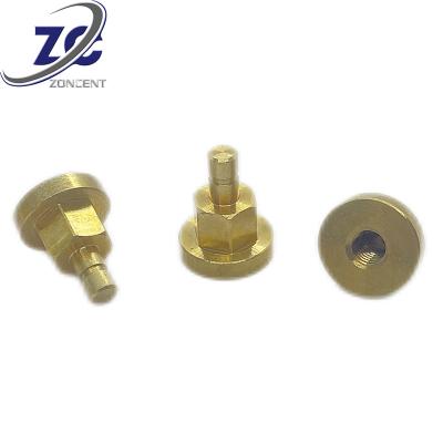 China Medical Equipment Internal Thread Size Brass Round Head Brass Round Head Custom Rotating Solid Rivet for sale