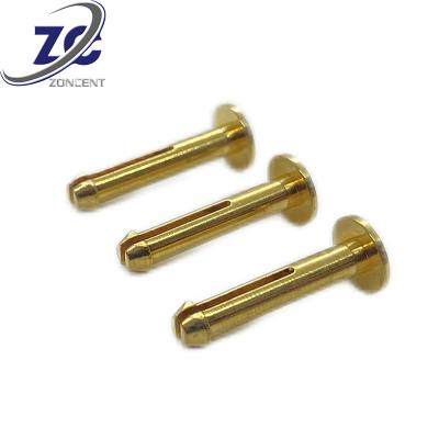 China Medical Equipment CNC Turning Non Standard Rivet Size Custom Slot Rivet for sale