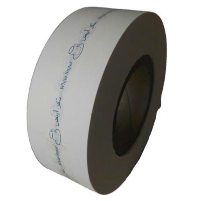 China Waterproof food grade pe coated paper packsugar in sachets, paper roll for packing sugar for sale