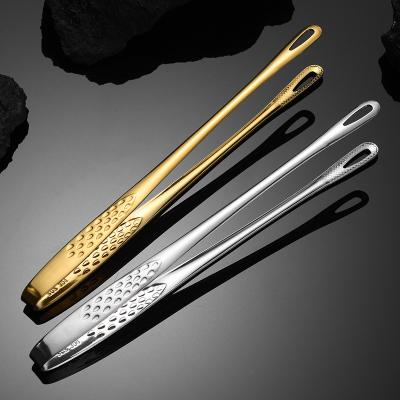 China Sustainable Self-Serve Kitchenware Stainless Steel Food Tongs Long Handle BBQ Tongs Steak Tongs Non-Slip Kitchen Cooking Tools Access for sale