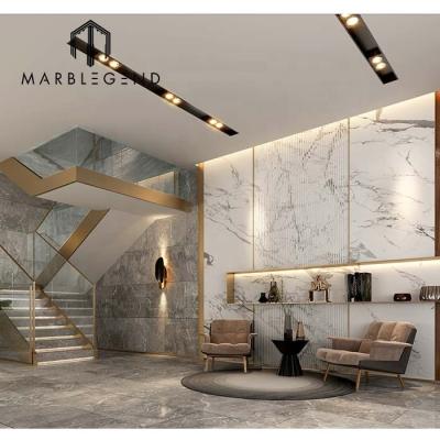 China Italian Marble Home Interior Design Ideas High End Custom Modern Luxury Living Room Natural Marble Residence Italian Marble Design for sale