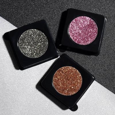 China 15 Colors Glitter Powder Stage Performance Makeup Chives Powder Eye Shadow Pearl Brick Waterproof Eyeshadow Tray Wholesale for sale