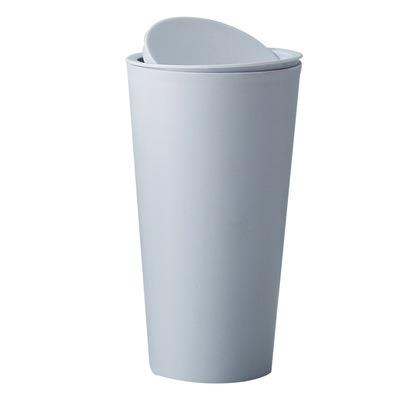 China Table Top Cover Vehicle Storage Bucket Storage Drum Vehicle Plastic Sustainable Flip Trash Can for sale