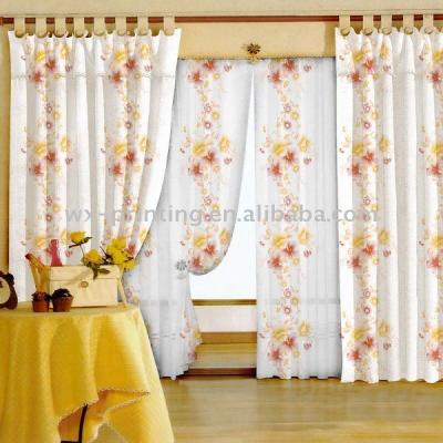 China Polyester Printed Curtain 2.3m And 2.8 Shrink-Resistant Fabric for sale