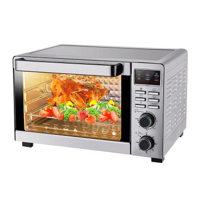 China Small Oven Convenient Double Glass Luxury Control Knob Household Restaurant Cake Pizza Oven Electric Haihua Toaster Ovens for sale