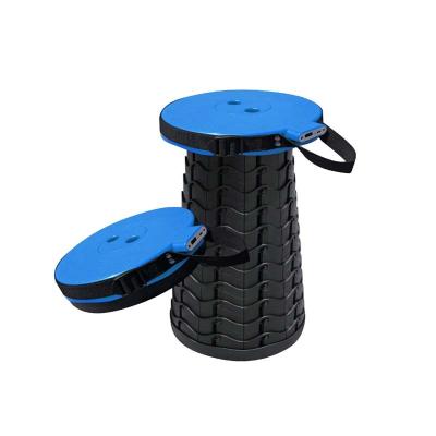 China (Size) Plastic Portable Refillable Telescopic Folding Stool Adjustable Outdoor Fishing Folding Stool for sale