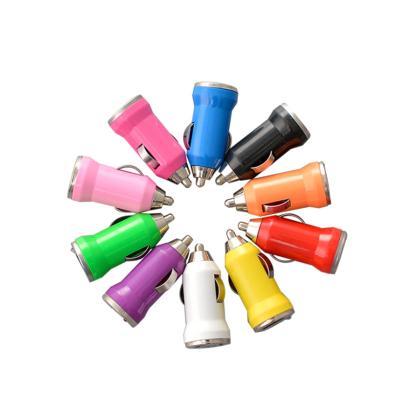 China Mobile Phone Super Mini Single Port Colorful Car Charger For Mobile Phone for sale