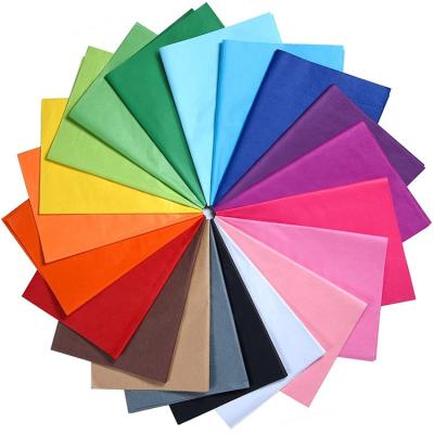 Cina Biodegradable 10 Assorted Colors 120 Sheets Colored Tissue Paper for Gift Wrapping Bags, Bulk Set for Holidays, Art Crafts in vendita