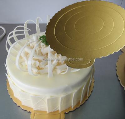 Κίνα Hot Selling Moisture Proof Golden Cardboard Foil Cake Board Tray προς πώληση