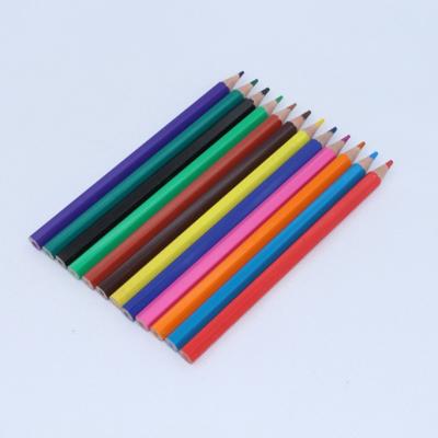 China Poplar Wood Color Pencil Popular Wood Set Professional 12 Customized Colored Pencil For Kids for sale