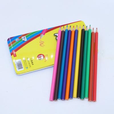 China Best Selling Goods Using 12 Color Mini Color Pencil Cheap Color Pencil Round for sale