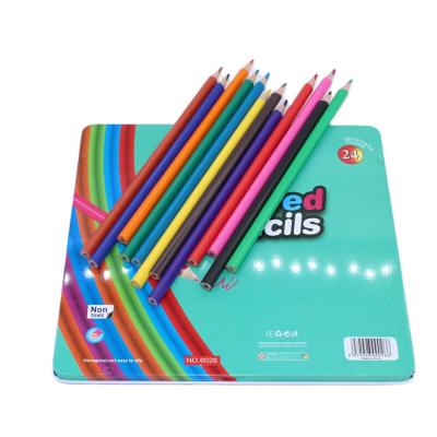 China Factory Supply Attractive Price Colored Crayons Children School Round Polychromos for sale