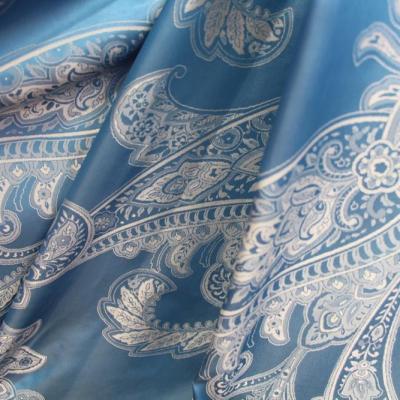 China Plain 100% Polyester Dyed Jacquard Fabric Woven Jacquard Fabric For Home Textile for sale