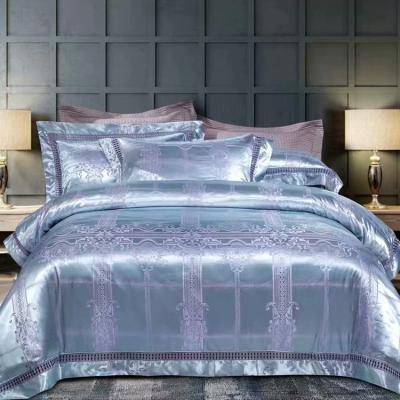 China China Jacquard Textile Custom Jacquard Luxury Bed Linen Fabric, Satin Bedding Fabrics for sale