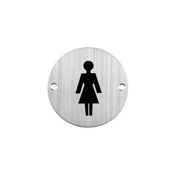 China Modern Women's Door Sign Plate For Bathroom for sale