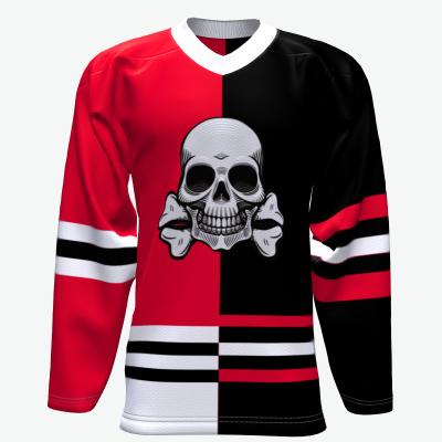 China Antibacterial Make Your Own Custom Logo Durable Team Ice Hockey Jersey for sale