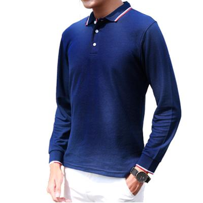 China Customized Design Wholesale Popular QUICK DRY Unisex Tennis Loose Leisure Long Sleeve Polo Shirt for sale