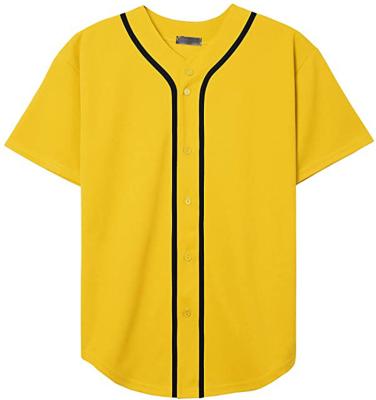 China Antibacterial Custom T Shirts Short Sleeve Digital Printing Baseball Jersey for sale