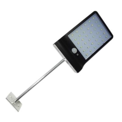 China Polycarbonate 36 Led Solar Motion Sensor Light With Arm for sale