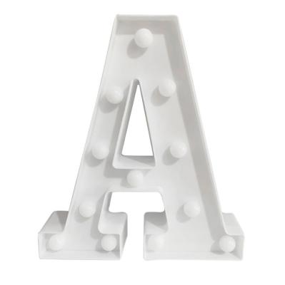 China Battery Operated Buildings WEDD ME Decorative Plastic LED Marquee Letter Light Up Letters Sign Wedding Party Night Light Decoration for sale