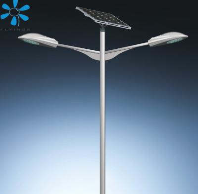 China Road Double Arm Galvanized Steel Pole Led Model Solar Street Light for sale