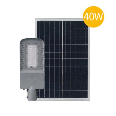 China Cheap garden street light IP65 40w 50w 60w aluminum led solar street light all in two for sale